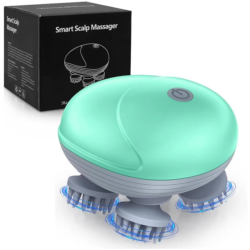 Masajeador Capilar Somnara – Masaje de Cabeza Eléctrico Resistente al Agua