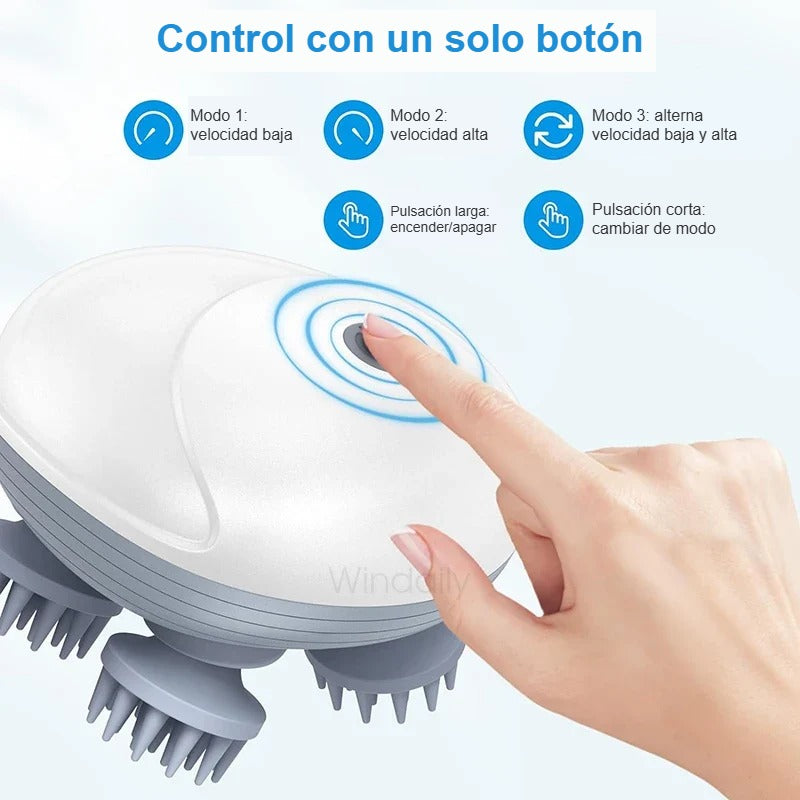 Masajeador Capilar Somnara – Masaje de Cabeza Eléctrico Resistente al Agua