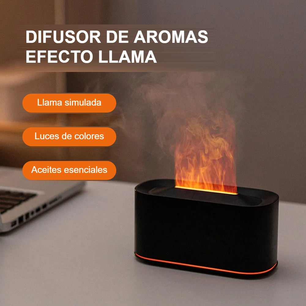 Difusor Llama Somnara – Humidificador Aromático con Efecto Fuego