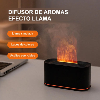 Difusor Llama Somnara – Humidificador Aromático con Efecto Fuego