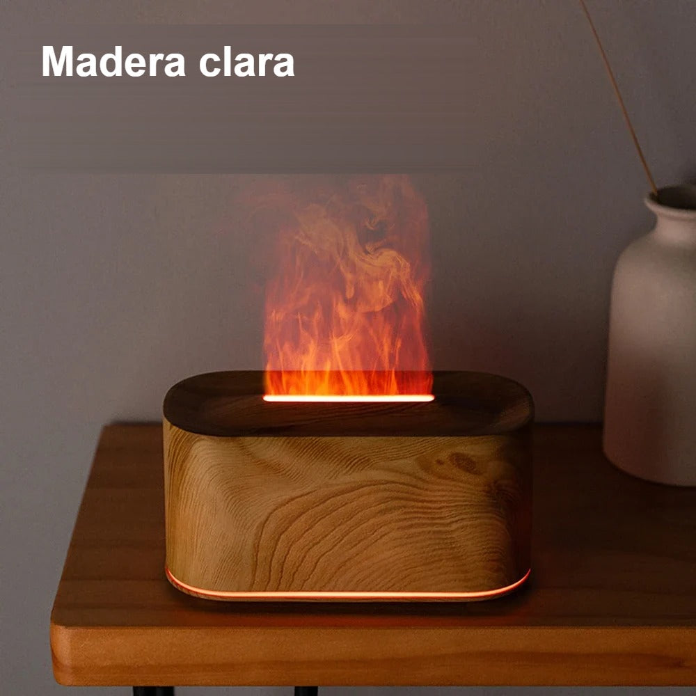 Difusor Llama Somnara – Humidificador Aromático con Efecto Fuego