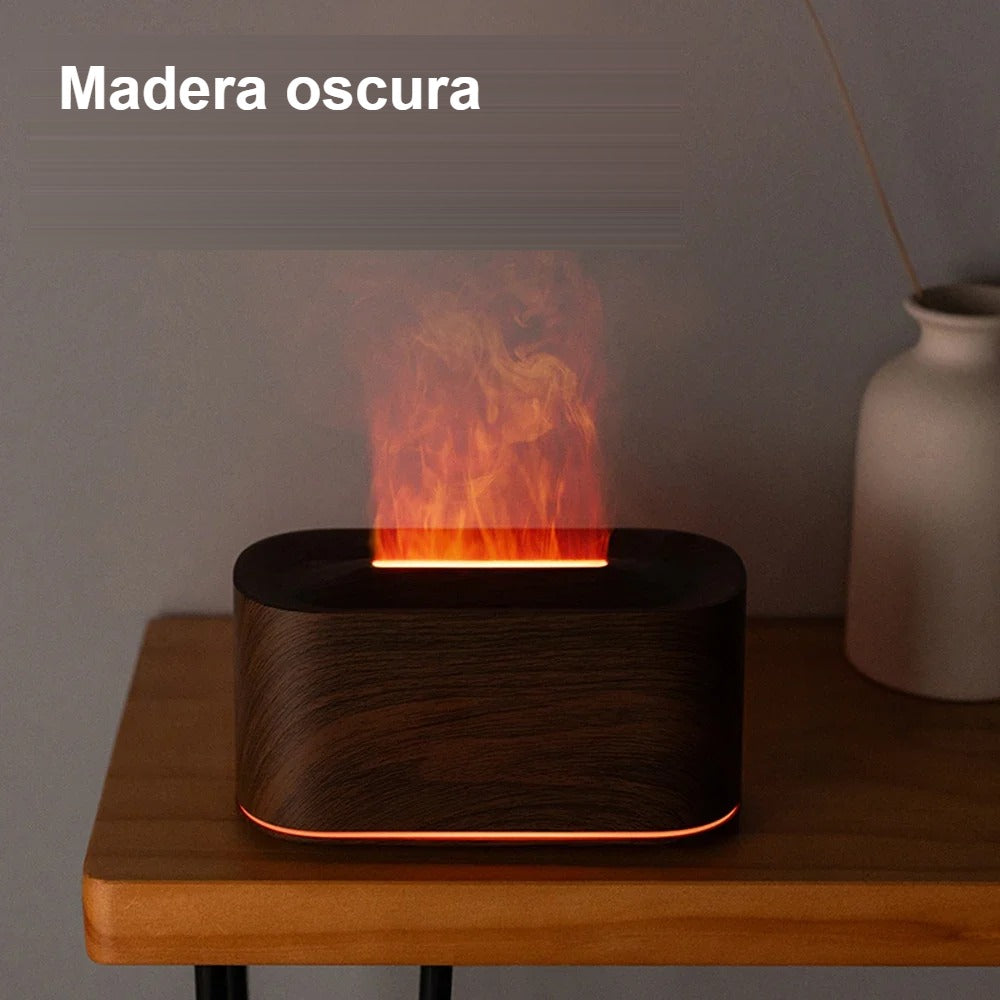 Difusor Llama Somnara – Humidificador Aromático con Efecto Fuego